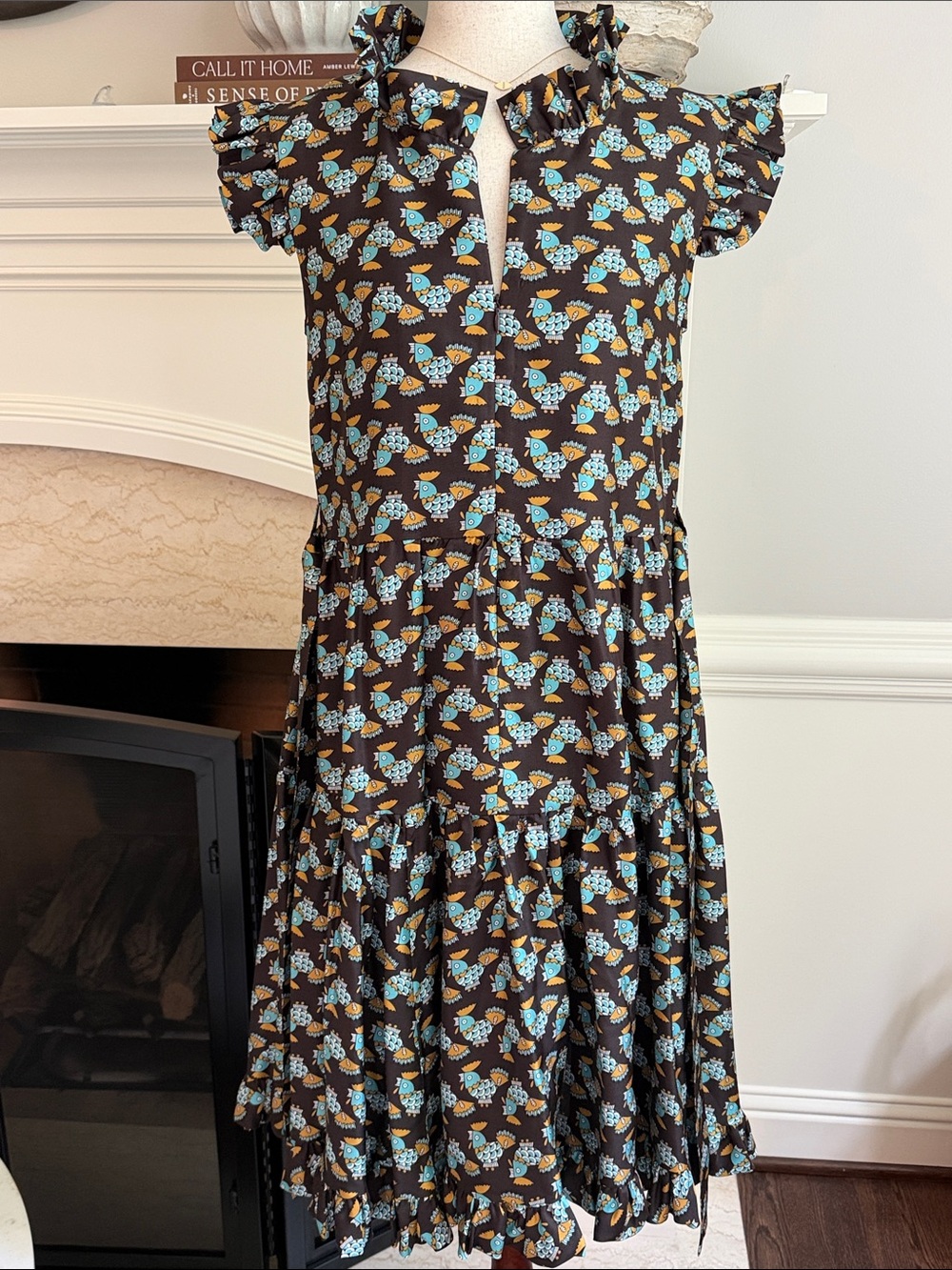 La Double J Zip & Sassy Belted Choco Galletti Midi Dress NEW NWT